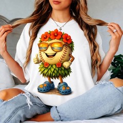 Cute Hawaiian Pickleball Shirt, Funny Tropical Beach Summer Vacation Tee T-Shirt