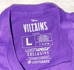 Disney Villains Evil Queen Purple Adult Graphic T Shirt M Medium NEW Loot Crate