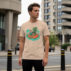 Chill Pineapple Pool Float Men’s T-shirt