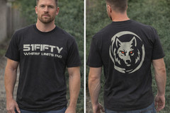 51FIFTY Wolf Logo Next Level 6210 Off-Road Truck Graphic T-Shirt Black Sz XL M2