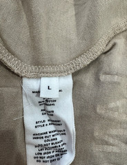Helmut Lang Mens Tan Crew Logo Short Sleeve T Shirt Sz L