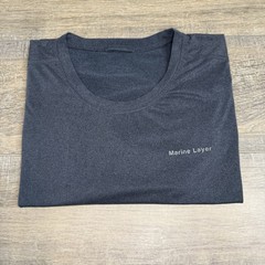 Marine Layer Mens Active T-Shirt Size Large Poly Spandex Blend Super Soft B19