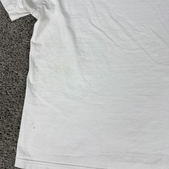 Nautica Shirt Mens Large White Blue Spell Out Logo Short Sleeve Cotton READ