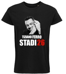 Tiziano Ferro T-shirt, Stadi 2026, tour, music, concerts, stars, pop, Italy.