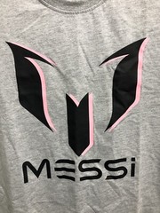 NWT! Messi Collection Graphic Tee Size Small Gray E-13