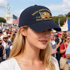 Embroidered United States 250th Anniversary Hat – 250 Years Anniversary USA T…