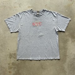 Vintage Nike NYC Shirt Size XL Gray Flushing Meadows 2003 Tennis Sports Swoosh