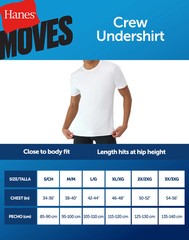 Hanes Moves Ultimate Men’s Breathable Mesh Crewneck T-Shirt, X-Temp,