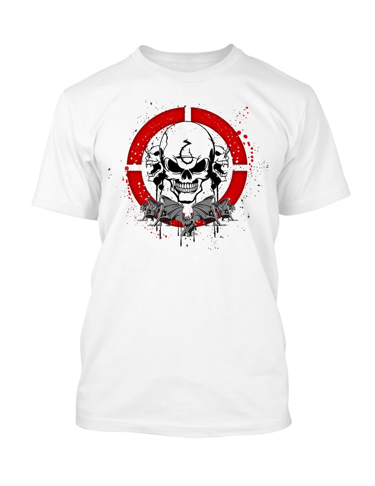 Halloween Skull Graphic Tee Shirt Big and Tall or Small Pro Club T Small to 7XL