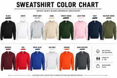 Front and Back Custom Design Sweatshirts Personalized Logo