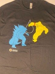 American Red Cross Godzilla X Kong The New Empire XL T-Shirt – Blood Donor Shirt