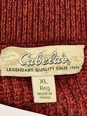 Other Brands Knit Sweater (Thick) XL Wool Red Solid Color