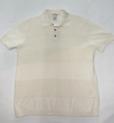 H&M Regular Fit Ribbed Polo Shirt Size Medium