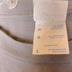 Port & Company Ring Spun 100% Cotton Gray T-shirt Graphic at Front Size L Unisex