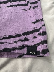 Men’s KR3W Skater Psychedelic Black & Purple Tank Top Size XL Grunge