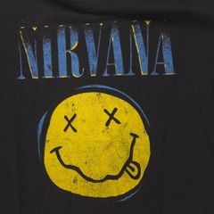 Nirvana Band Casual Crew Neck Graphic Shirt Adult Mens Size M Black 16001