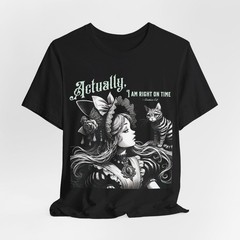 Alice in Wonderland T-Shirt: Cheshire Cat Quote, Gothic Cottagecore Tee