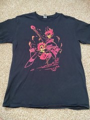 Hazbin Hotel Nifty + Alastor Sharkrobot Rare Shirt Size Medium Men’s Unisex