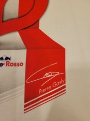 Pierre Gasly #10 Formula 1 Toro Rosso White Short Sleeve Shirt For Men Size M