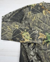 Vtg Jerzees Outdoors Shirt Mossy Oak Breakup Camo Long Sleeve Pocket Y2K Mens XL