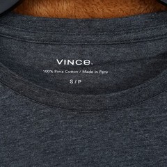 VINCE Shirt Mens Small Grey Pullover Crew Short Sleeve Pima Cotton T-Shirt Tee