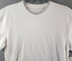 The Men’s Store at Bloomingdale’s Supima Cotton Tee S White Crew Neck Pullover