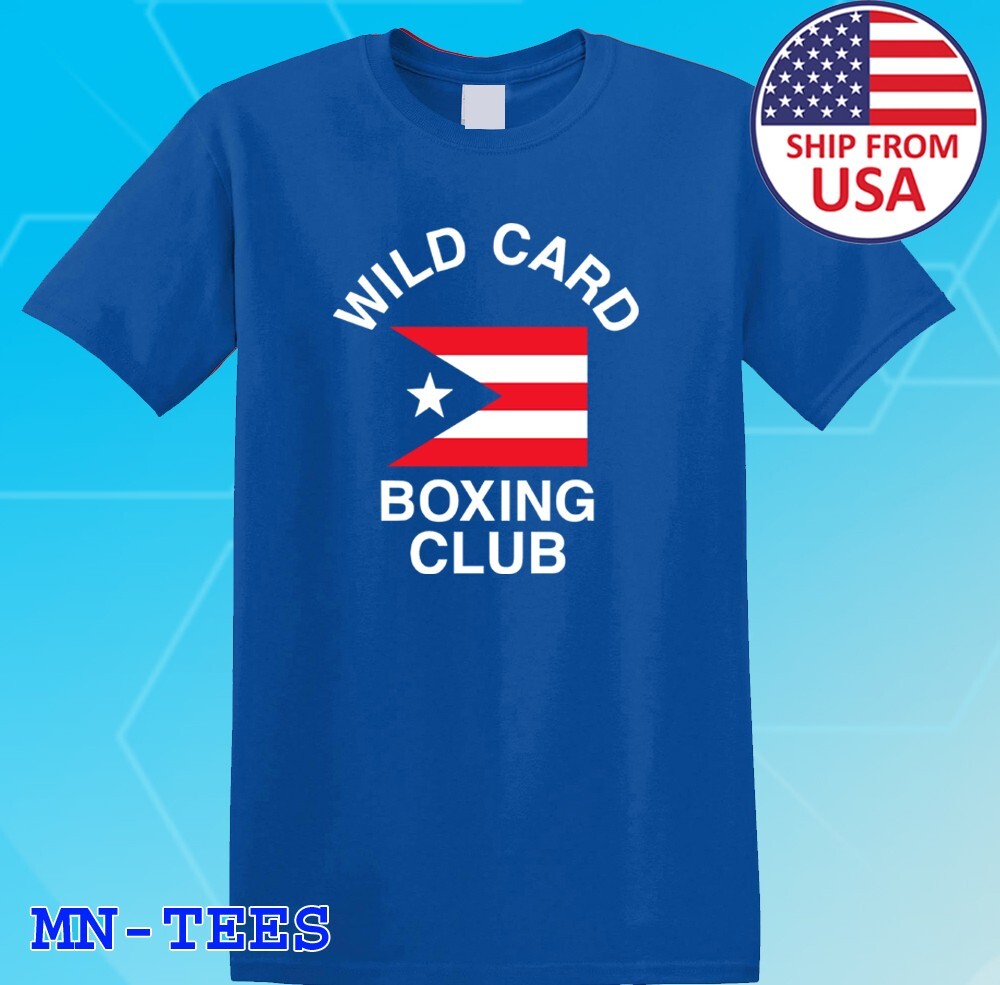 Wild Card Boxing Club Gym Blue Size S-5XL