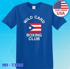Wild Card Boxing Club Gym Blue Size S-5XL