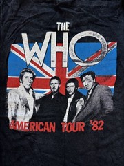 Vintage 1982 The Who American Tour T Shirt Screen Stars USA Single Stitch Medium