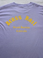 Vintage Grand Junction Colorado Bar Employee Single Stitch T-shirt Brass Rail