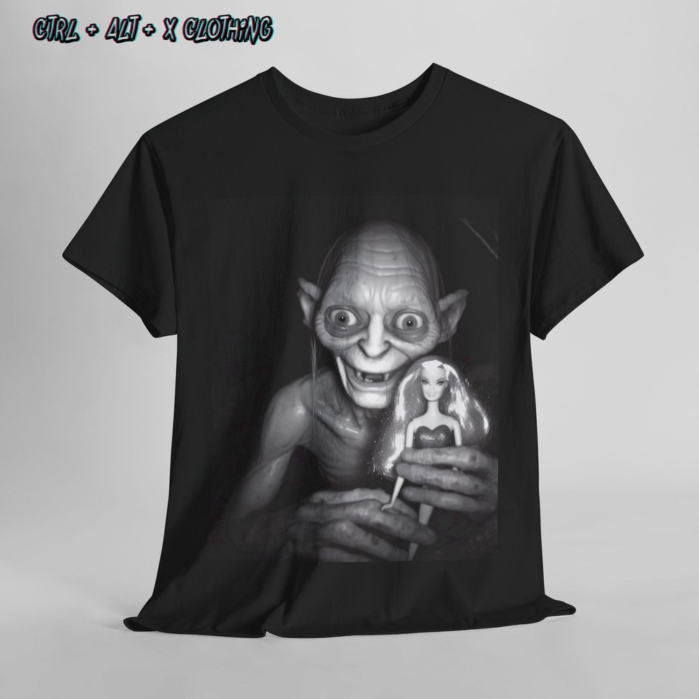 Funny Gollum Unisex Tee, LOTR Barbie Shirt for Men and Women, Geeky Gift