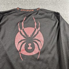 Vintage Spyder Jersey Logo Mens Black Size XL 90s Y2K Hockey Jersey