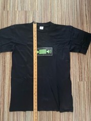Sound Activated Light Up T-Shirt Black Size M Flashing Music Wear Works Great!