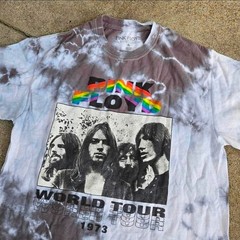 Vtg Y2k Pink Floyd Dark Side of the Moon Tour 1973 Tie Dye Band T Shirt S