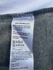 NEW Calvin Klein Men’s Small Gray Tri Color T-Shirt Short Sleeve NWT $45
