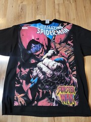 SPIDERMAN SINISTER WAR ON A SHAKA HEAVYWEIGHT GARMET DYED T SHIRT “MODERN”