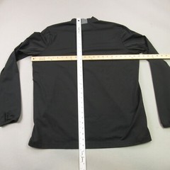 REI Shirt Mens XL Long Sleeve High Neck Outdoors Midweight Black Stretch