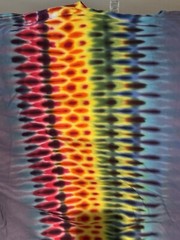 Liquid Blue Shirt Mens XL Gorgeous Rainbow Color Stripe Tie Dye New From Sphere