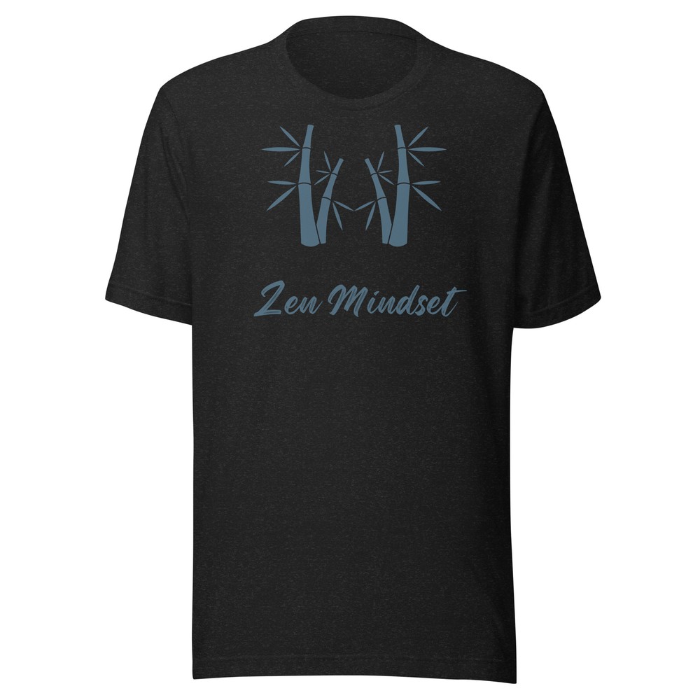 Zen Mindset – Slate Blue Bamboo Slate Blue Font T-shirt