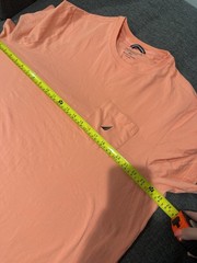 Nautica T-Shirt Men’s 2XLT Coral Orange Front Pocket Active Stretch 95/5 Blend