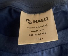 Halo Exclusive Lowe’s 365 Injury Free Blue Adult Size Large T-shirt-100% Cotton
