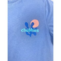 Chubbies Mens Sky’s Out Thighs Out Graphic T-Shirt Blue Medium Cotton Blend