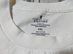 Stafford Men White Graphic Short Sleeve T-Shirt Classic Fit Darkside Customz XXL