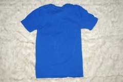 Men’s Nike Blue/Silver Foil Swoosh Graphic T-shirt (Medium)