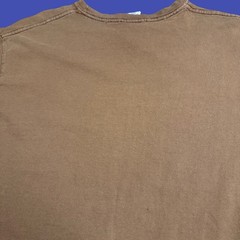 Vintage Lucky Brand XL Too Tough To Die Graphic T Shirt USA Brown Cotton Faded