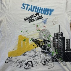 Vintage Stephen Marbury Starburst Brooklyn New York NBA Art Shirt Size Large