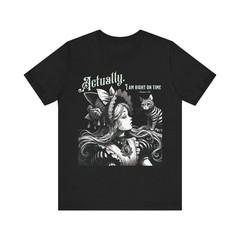 Alice in Wonderland T-Shirt: Cheshire Cat Quote, Gothic Cottagecore Tee