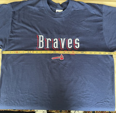 Vintage Atlanta Braves T Shirt 1998 Men’s XL Navy Blue Pro Player MLB Baseball