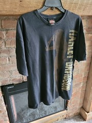 Men’s Harley Davidson T Shirt – Black – “Steel City” Washington PA – Size XL A12