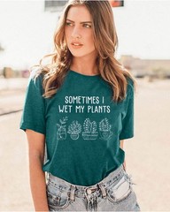 Gardening Shirts Plant Lover T Shirt Cute Gardener T Shirt Garden Graphic (M)